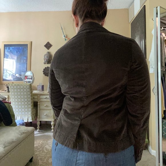 GUC Talbots Brown Corduroy Blazer 6P - Picture 3 of 6